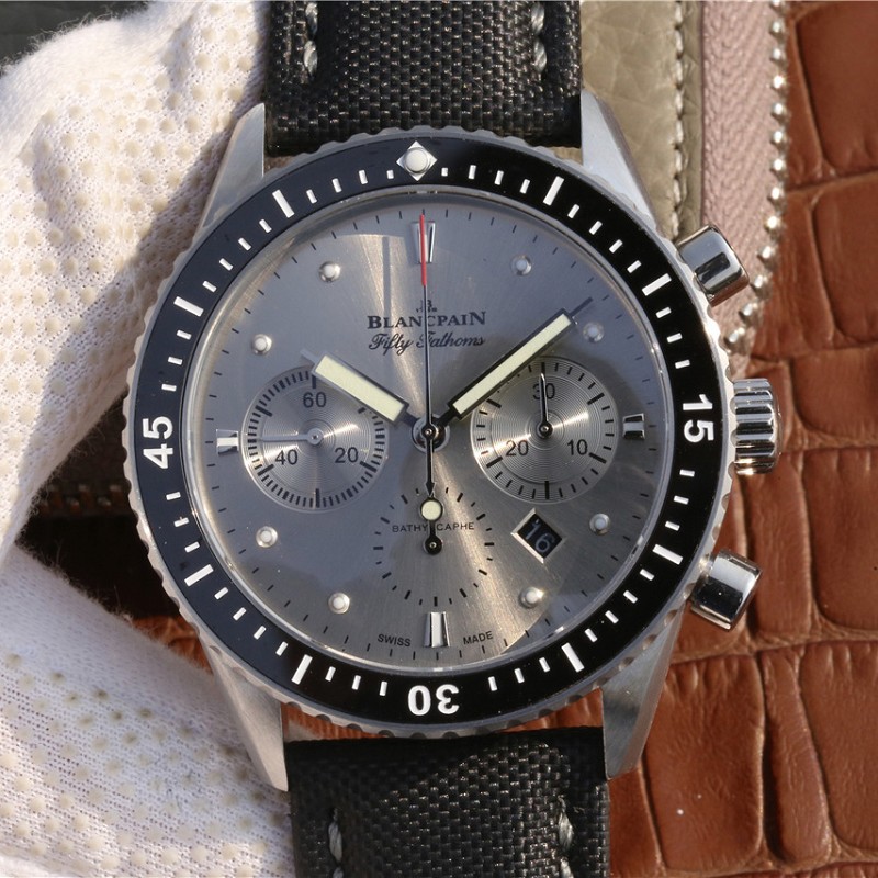 宝珀手表KJ厂出品 高仿复刻宝珀五十噚系列5200-1110-B52A款男士腕表