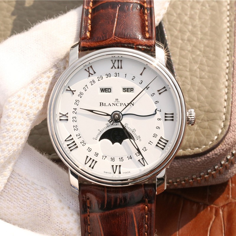 OM经典款宝珀 OM厂精仿宝珀经典系列6654月相显示 市面高版本腕表