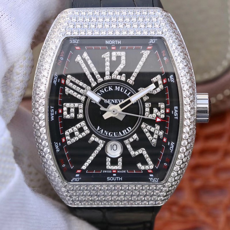 法兰克穆勒手表价格v45高仿 镶钻 男士手表
