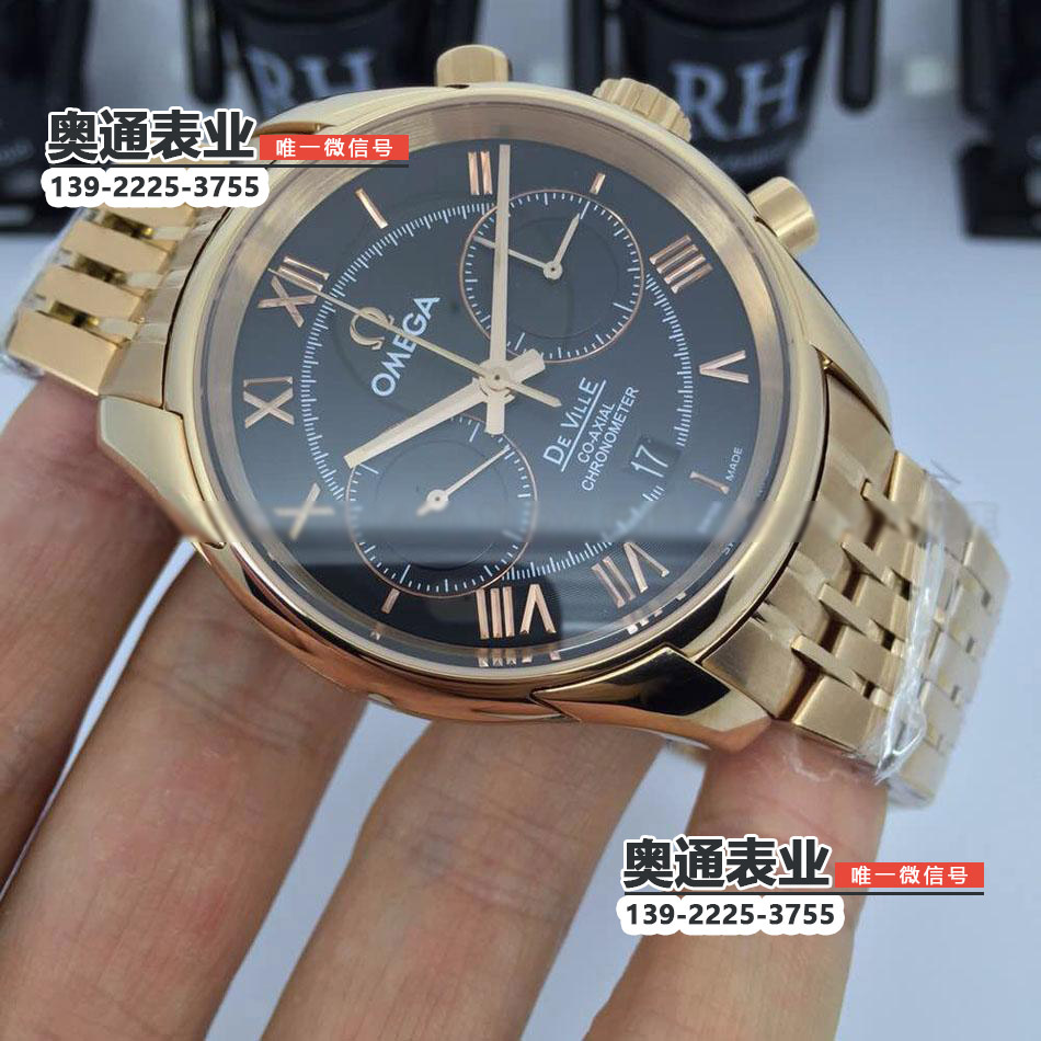 【3A出品】欧米茄omega蝶飞系列玫瑰金42毫米同轴计时手表