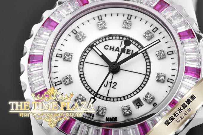 香奈儿 Chanel J12系列 进口陶瓷 女装手表 宝石表壳