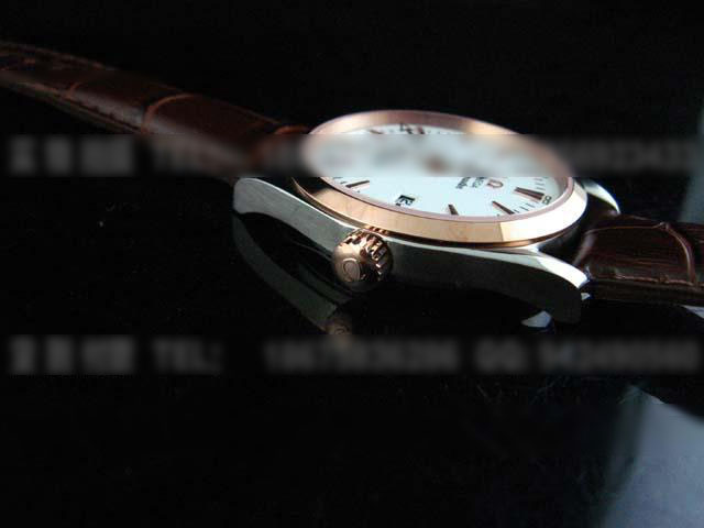 OM203欧米茄海马玫瑰金瑞士ETA2824背透皮带腕表