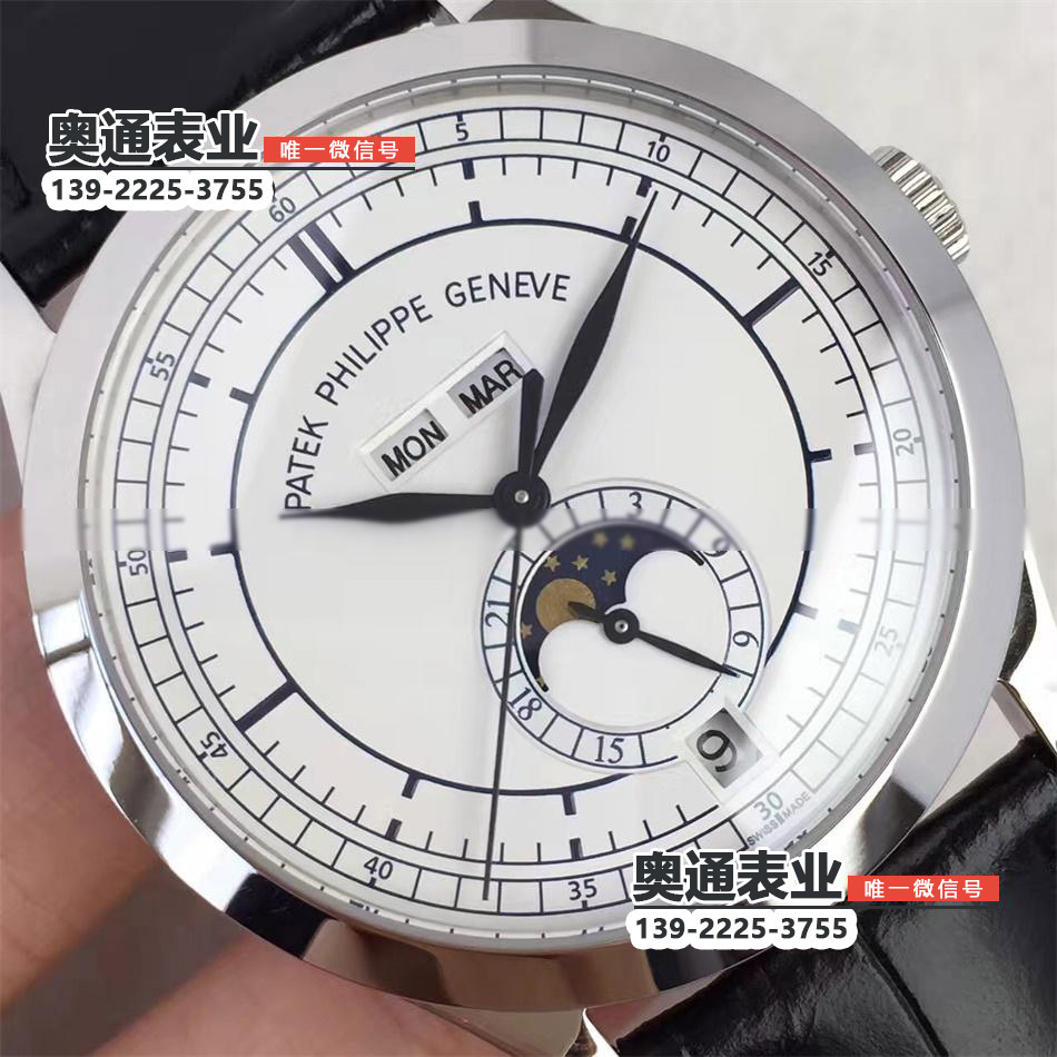 【3A厂】瑞士超A一比一高仿百达翡丽手表复杂功能月份月相计时系列5396G机械男表