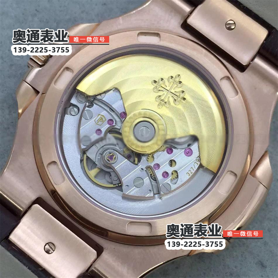 【HBBV6出品】百达翡丽鹦鹉螺方形玫瑰金钻圈机械背透皮带男表