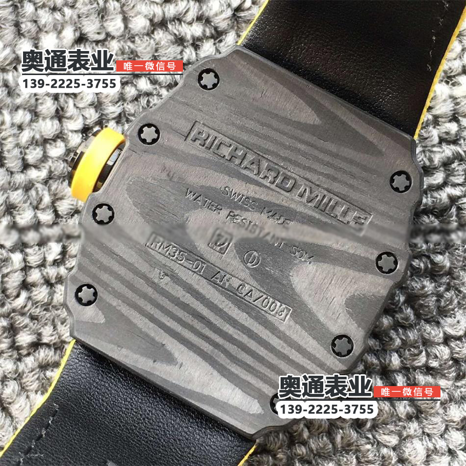 【3A厂】理查德米勒RM35-01 RAFAEL NADA酒桶形镂空机械尼龙表带腕表