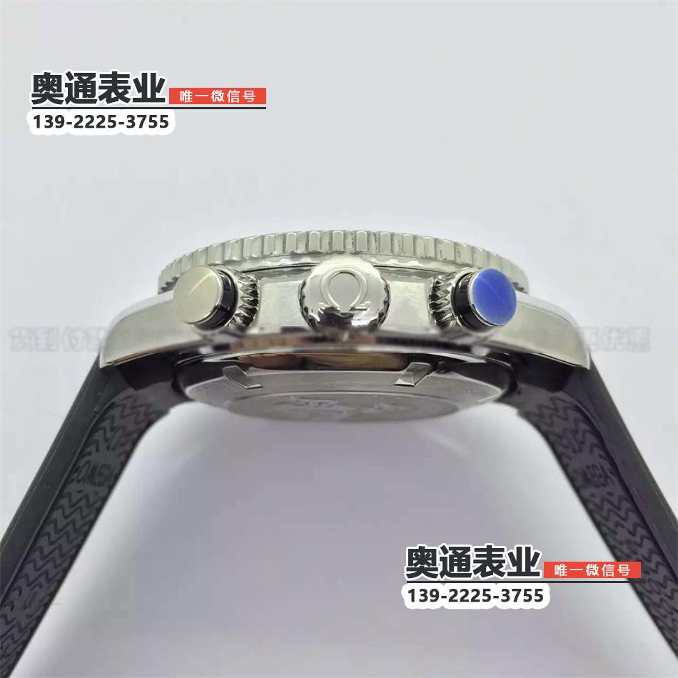 【3A出品】欧米茄海马系列钻圈自动机械计码橡胶带腕表