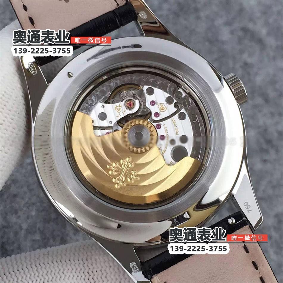 【3A厂】瑞士超A一比一高仿百达翡丽手表复杂功能计时系列5205G-001机械背透皮带男表