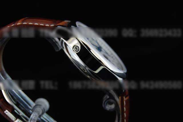 LQ106浪琴名匠八针月相雕花背透瑞士机械皮带款手表