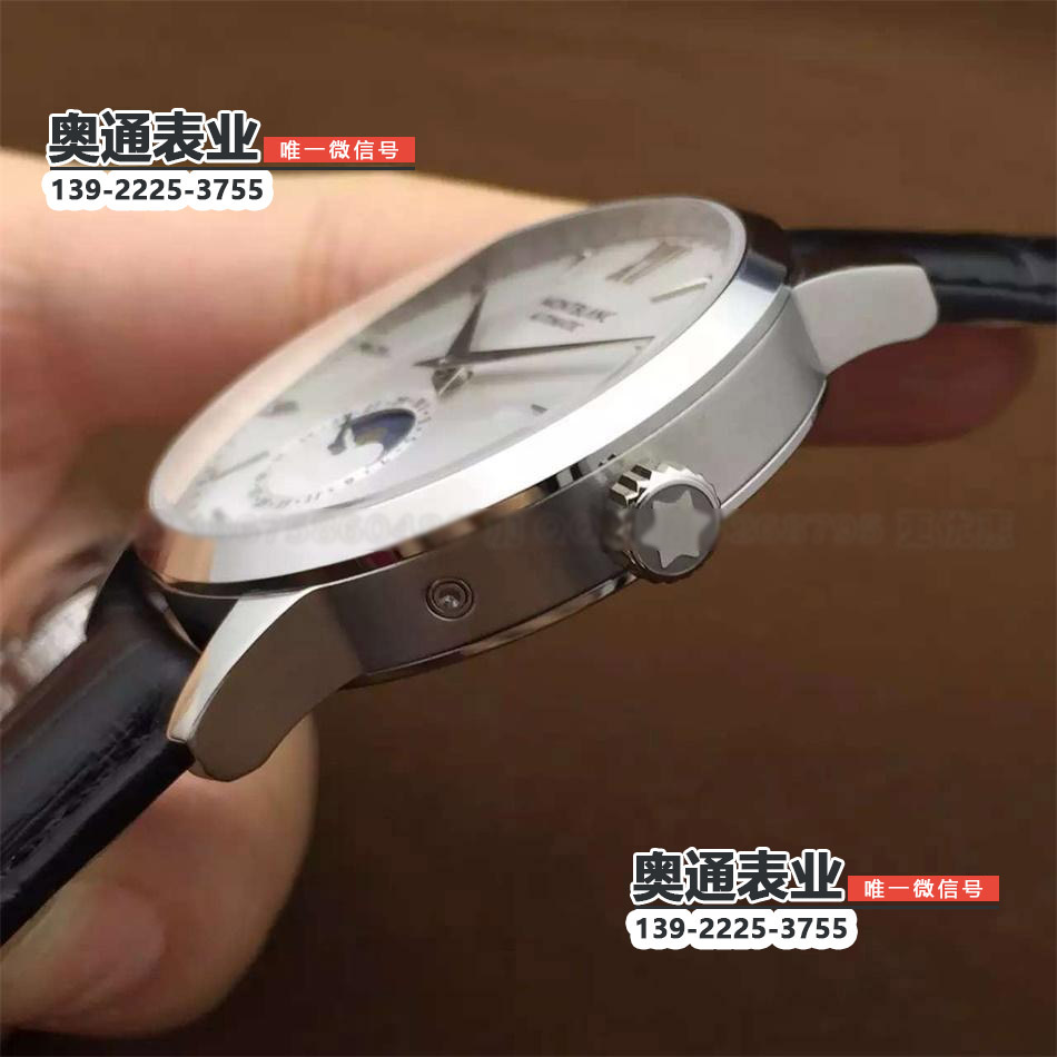 【VF厂】万宝龙传承月相系列机械皮带背透腕表