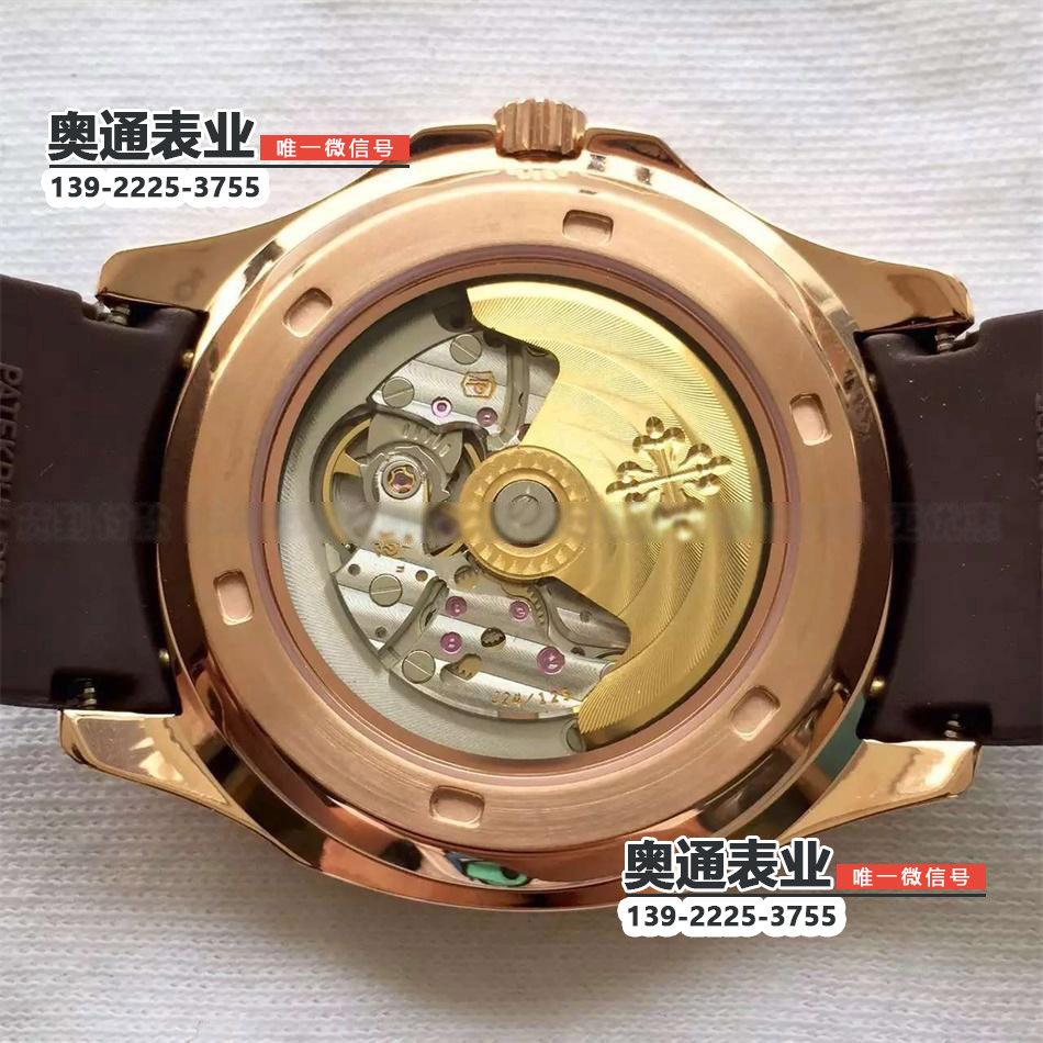 【3A出品】百达翡丽AQUANAUT系列5167玫瑰金钻圈机械腕表