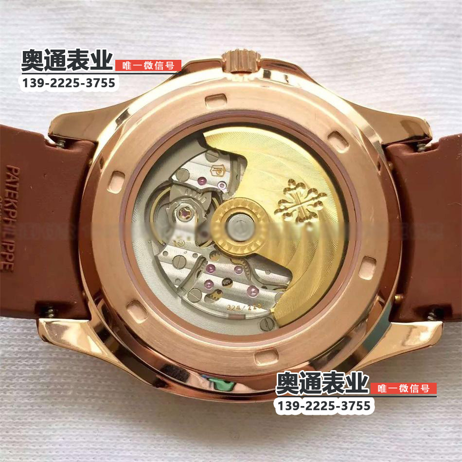【3A出品】百达翡丽AQUANAUT系列5167玫瑰金钻圈机械腕表
