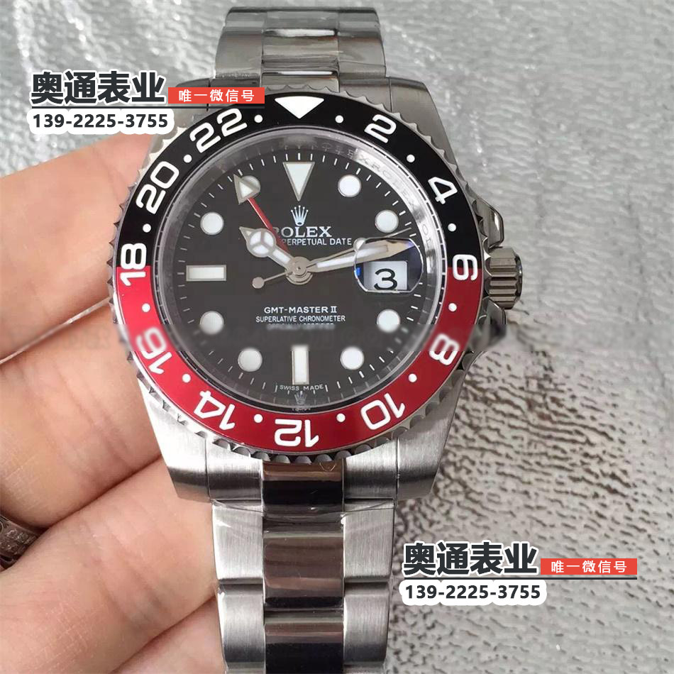 【JF厂】瑞士超A一比一高仿V3版116710BLNR劳力士Rolex格林尼治型II双时区计时腕表