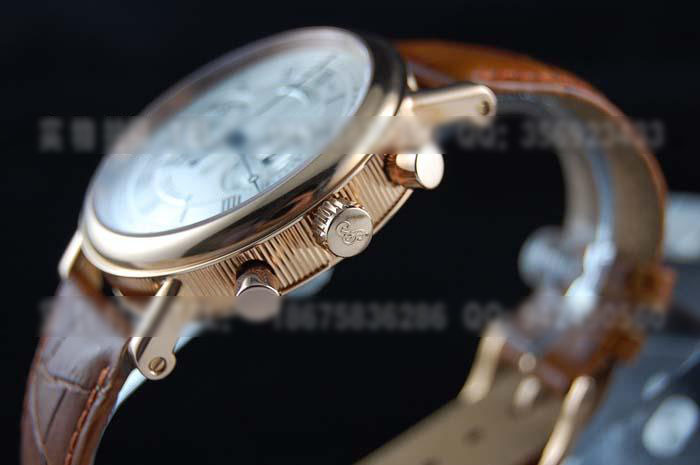 BRG05宝玑玫瑰金5针多功能瑞士7750机械背透计时腕表