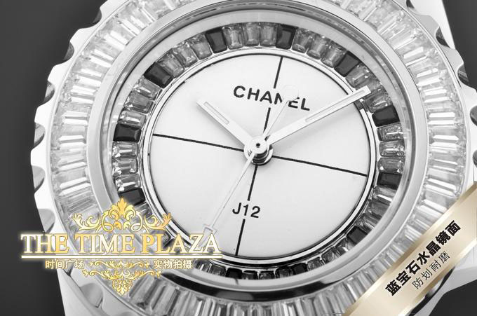 香奈儿 Chanel J12系列 进口陶瓷 女装手表 宝石刻度