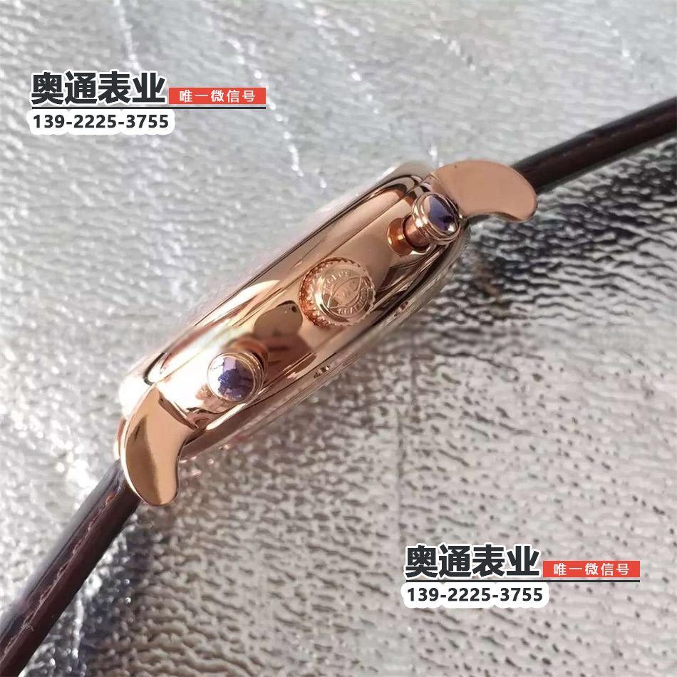 【3A出品】IW391020万国波涛菲诺系列玫瑰金皮带双历机械计码男表