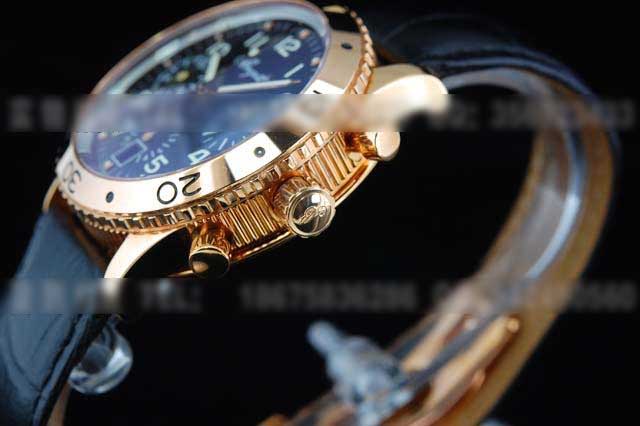 BRG35宝玑（BREGUET）玫瑰金钢六针休闲计时码机械手表