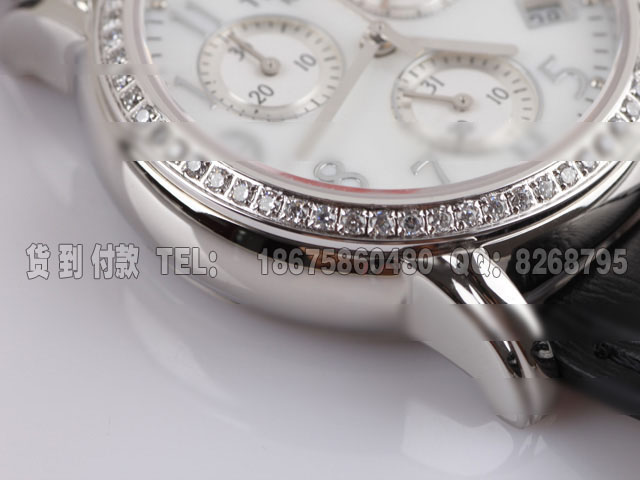 TS72天梭镶钻石英计时女士腕表