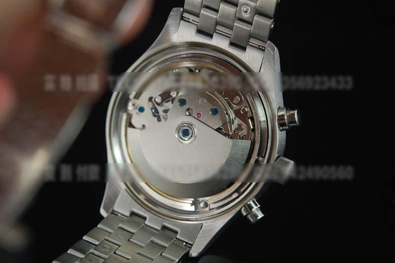 世界名表IWC25万国偏三眼双历钢带瑞士机械专业跑码手表 