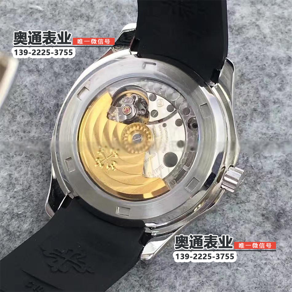 【HBBV6厂】瑞士超A一比一高仿手表百达翡丽鹦鹉螺方形全钢机械背透橡胶表带男表