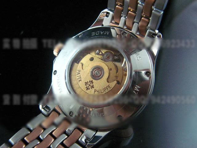 BD99百达翡丽玫瑰金数字刻度瑞士ETA2824背透机械腕表