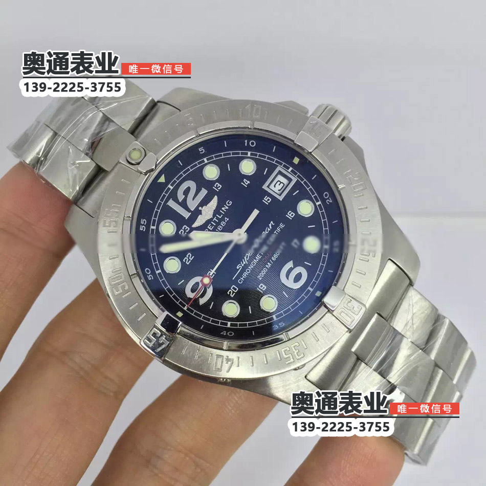 【H厂出品】百年灵超级海洋钢鱼系列全钢日历机械腕表