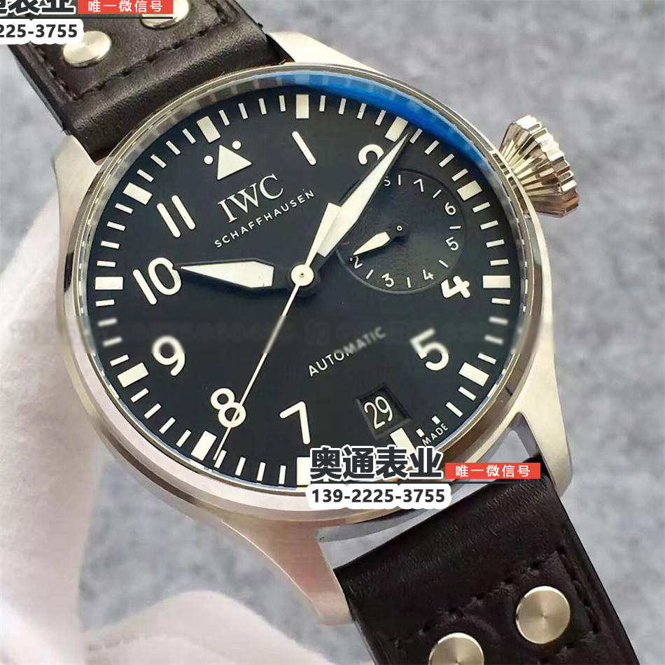 【ZF厂】瑞士超A一比一高仿万国IWC大飞大把头动能夜光显示机械男表A货手表